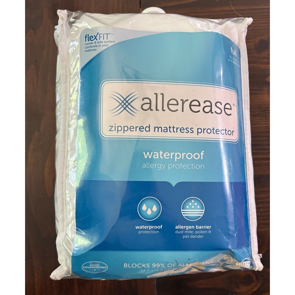 Allerease Full Waterproof Maximum  Allergy Protection Zippered sac Read